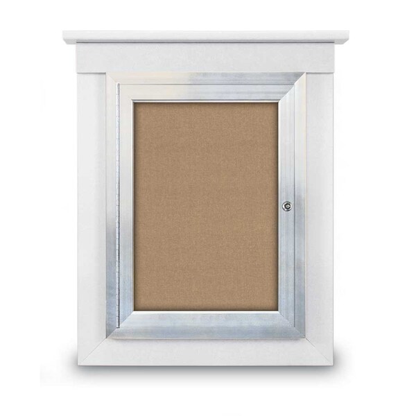 United Visual Products Sliding Glass Enclosed Letterboard, 72"x3, UV9007ACS-BLACK-GREEN UV9007ACS-BLACK-GREEN - main